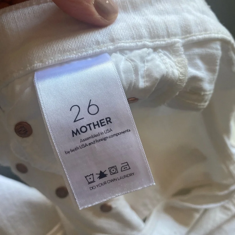 MOTHER Women's Crisp White  Jeans - Picture 8 of 10